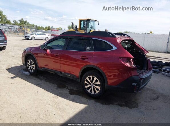 4S4BTAFC5N3249743 2022 SUBARU OUTBACK Burgundy Հետևի ձախ