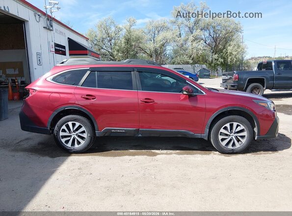 4S4BTAFC5N3249743 2022 SUBARU OUTBACK Burgundy Սալոնի 360 աստիճան տեսք