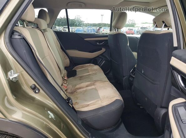 4S4BTAFC6N3228657 2022 SUBARU OUTBACK Зеленый Вид задних сидений