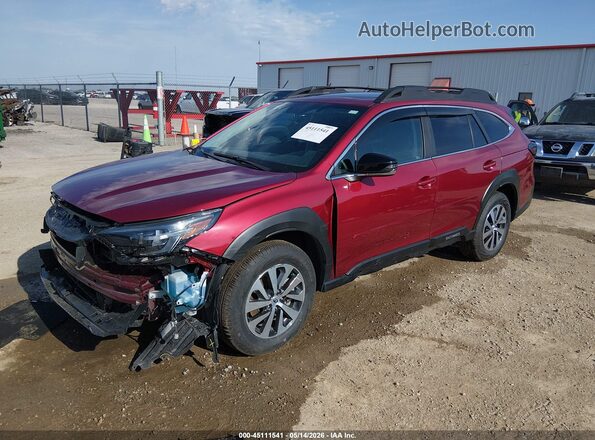 4S4BTAFC6S3206038 2025 SUBARU OUTBACK Red Przód lewy