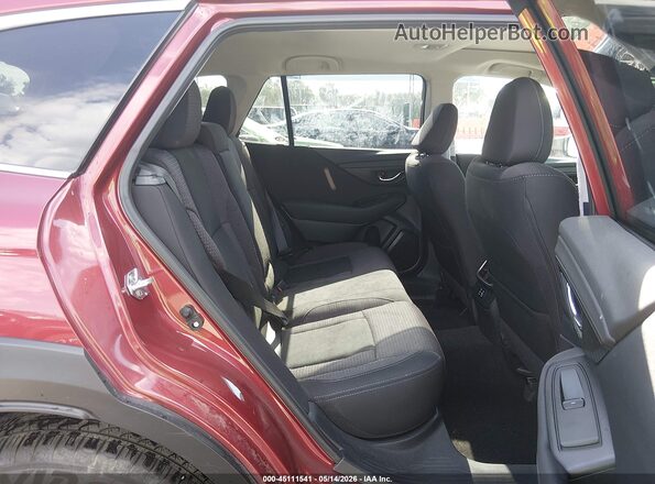 4S4BTAFC6S3206038 2025 SUBARU OUTBACK Red Widok naklejki z numerem VIN
