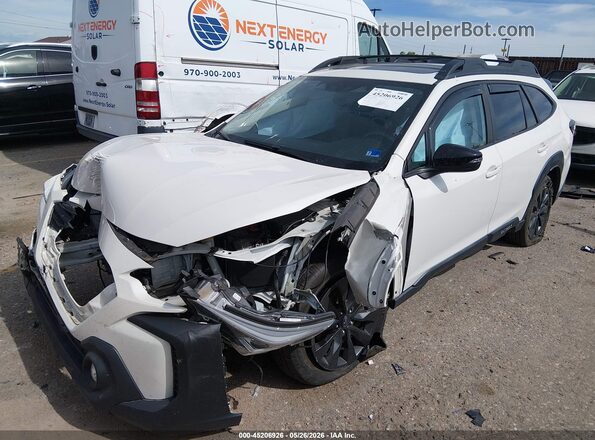 4S4BTALC0P3140792 2023 SUBARU OUTBACK White Առջևի ձախ երեք քառորդ տեսարան