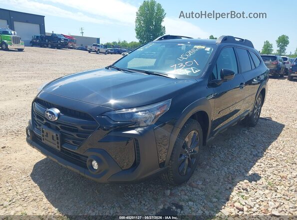 4S4BTALC1S3291813 2025 SUBARU OUTBACK Black Առջևի ձախ երեք քառորդ տեսարան
