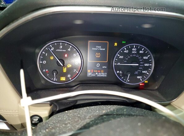 4S4BTALC6L3204022 2020 SUBARU OUTBACK Black Սարքավորումների վահանակի տեսք