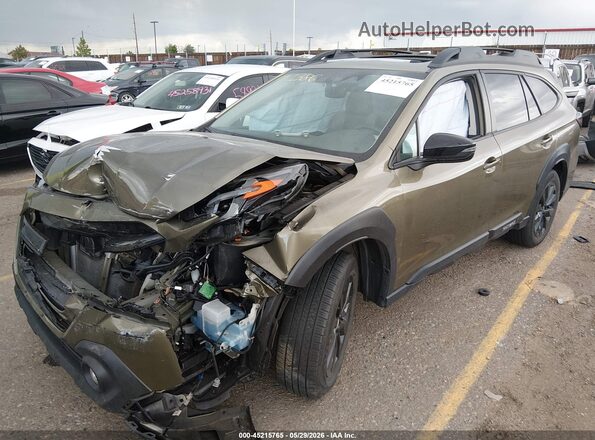 4S4BTALC8R3133639 2024 SUBARU OUTBACK Green Առջևի ձախ երեք քառորդ տեսարան