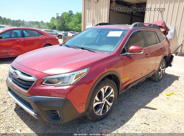 4S4BTANC0M3171503 2021 SUBARU OUTBACK Красный Передняя левая четверть