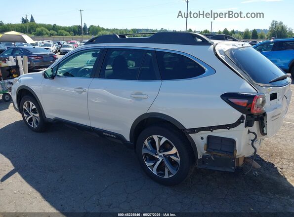4S4BTANC3L3239016 2020 SUBARU OUTBACK White Հետևի ձախ