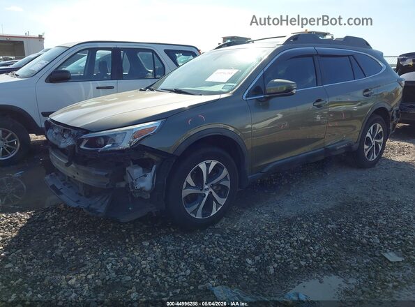 4S4BTANC5L3103549 2020 SUBARU OUTBACK Зеленый Передняя левая четверть