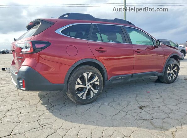 4S4BTANC5L3243018 2020 SUBARU OUTBACK Burgundy Задня права чверть