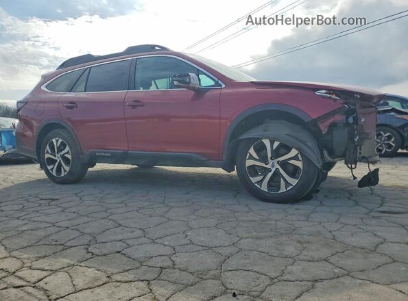 4S4BTANC5L3243018 2020 SUBARU OUTBACK Burgundy Передня права чверть