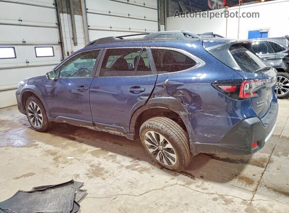 4S4BTANC5R3192306 2024 SUBARU OUTBACK Blue Rear left
