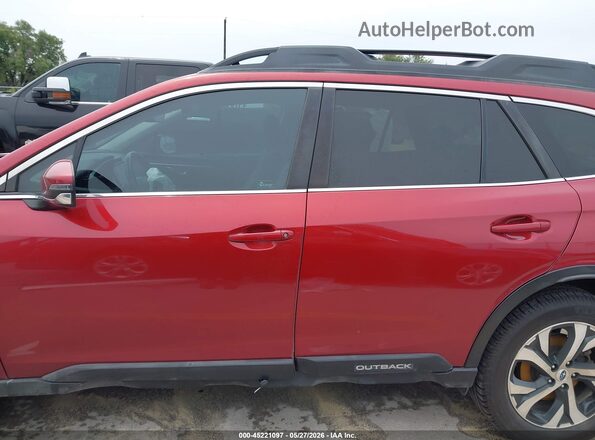 4S4BTANC8M3125935 2021 SUBARU OUTBACK Red Панорамний вид салону 360°
