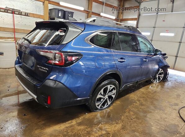 4S4BTAPC0L3141588 2020 SUBARU OUTBACK Синий Задняя правая четверть