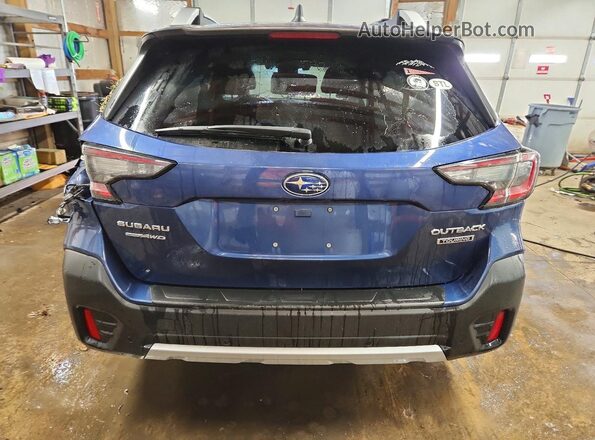 4S4BTAPC0L3141588 2020 SUBARU OUTBACK Синий Вид сзади