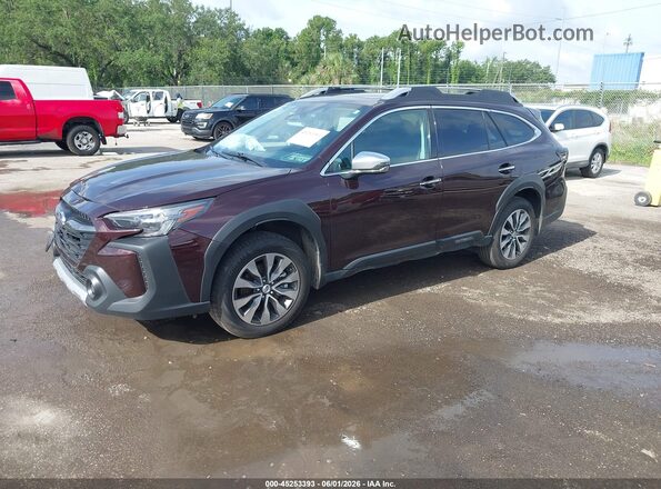 4S4BTAPC0S3156977 2025 SUBARU OUTBACK Burgundy Vista tres cuartos delantera izquierda