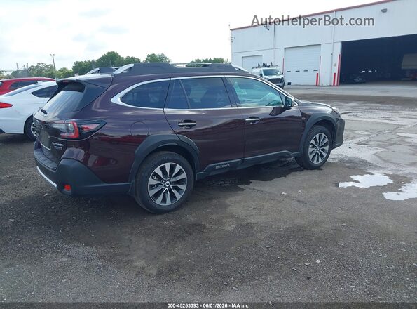 4S4BTAPC0S3156977 2025 SUBARU OUTBACK Burgundy Trasero derecho