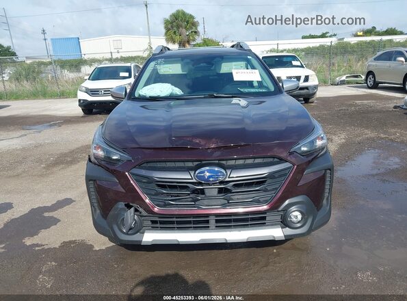 4S4BTAPC0S3156977 2025 SUBARU OUTBACK Burgundy Vista del cuadro de instrumentos