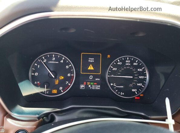 4S4BTAPC1N3221517 2022 SUBARU OUTBACK White Widok zestawu wskaźników