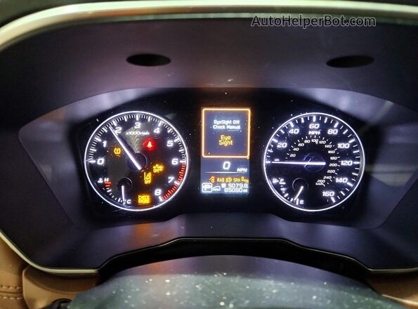 4S4BTAPC5L3246546 2020 SUBARU OUTBACK Черный Вид щитка приборов