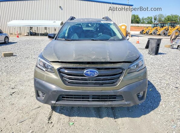 4S4BTGJDXM3224273 2021 SUBARU OUTBACK Green Դիմացի տեսք