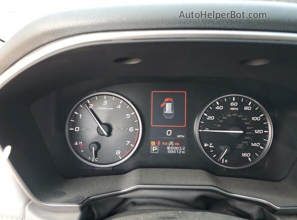 4S4BTGKD0L3173475 2020 SUBARU OUTBACK Black Widok zestawu wskaźników