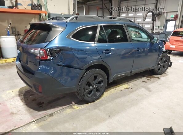 4S4BTGLD7N3246228 2022 SUBARU OUTBACK Синий Задняя правая четверть