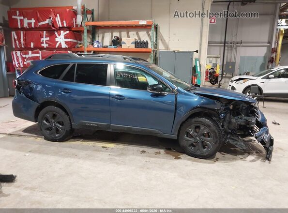 4S4BTGLD7N3246228 2022 SUBARU OUTBACK Синий Вид задней части салона