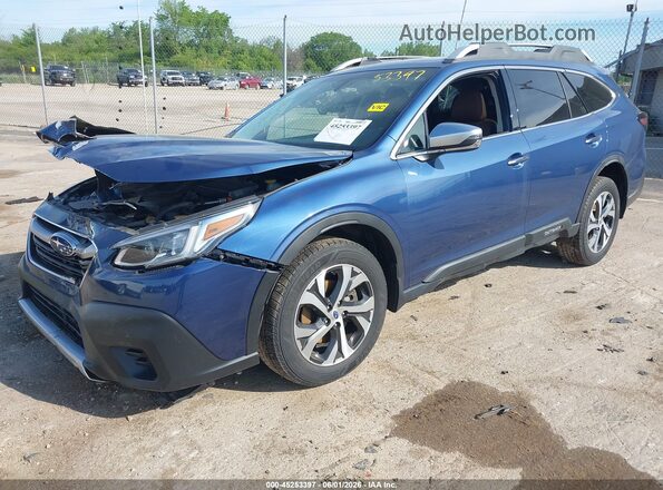 4S4BTGPD2L3266216 2020 SUBARU OUTBACK Blue წინა მარცხენა ხედი სამი მეოთხედიდან