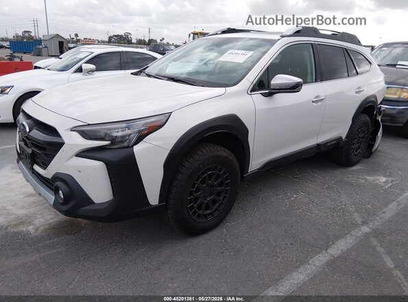 4S4BTGPD4R3291899 2024 SUBARU OUTBACK White წინა მარცხენა ხედი სამი მეოთხედიდან
