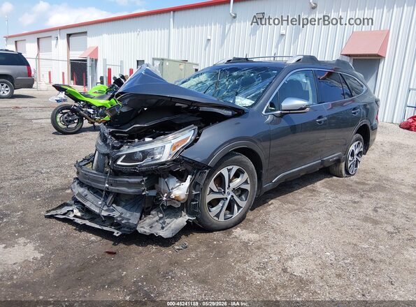 4S4BTGPD5L3113734 2020 SUBARU OUTBACK Gray Առջևի ձախ երեք քառորդ տեսարան