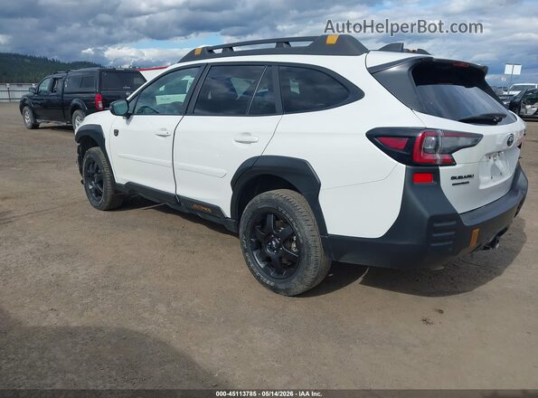 4S4BTGUD8S3182114 2025 SUBARU OUTBACK White Trasero izquierdo