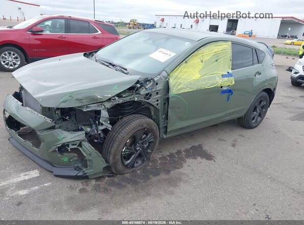 4S4GUHB61T3740187 2026 SUBARU CROSSTREK Green Առջևի ձախ երեք քառորդ տեսարան