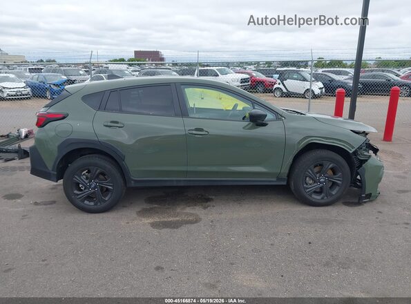 4S4GUHB61T3740187 2026 SUBARU CROSSTREK Green Սալոնի 360 աստիճան տեսք