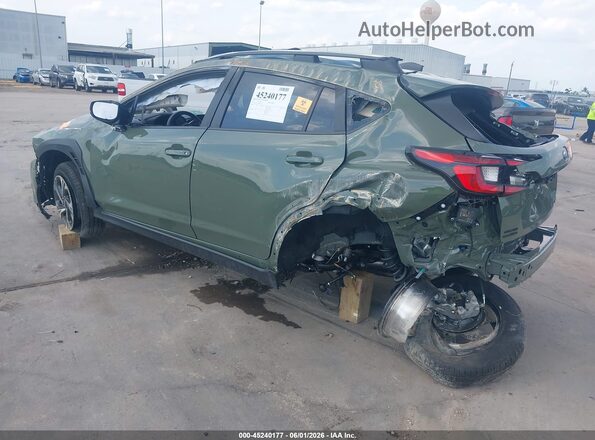 4S4GUHD69T3758689 2026 SUBARU CROSSTREK Green Rear left