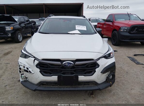 4S4GUHD6XT3749385 2026 SUBARU CROSSTREK White Vista del cuadro de instrumentos
