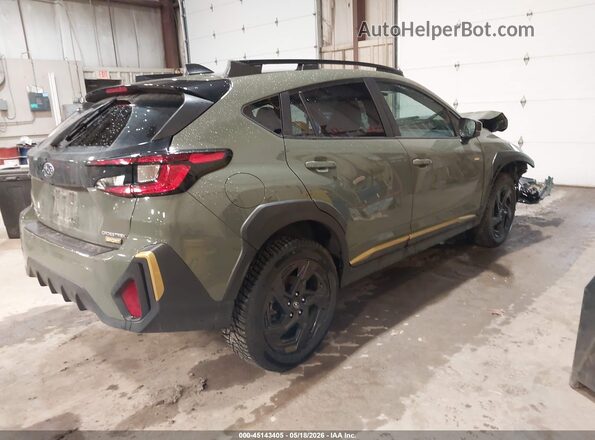 4S4GUHF60S3756213 2025 SUBARU CROSSTREK Зеленый Задняя правая четверть