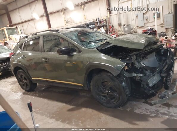 4S4GUHF60S3756213 2025 SUBARU CROSSTREK Зеленый Вид задней части салона
