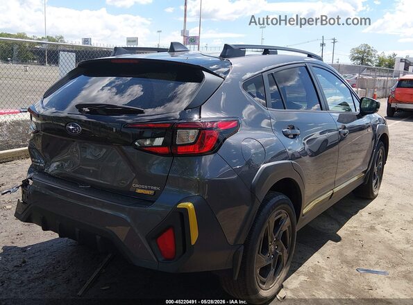 4S4GUHF61R3752990 2024 SUBARU CROSSTREK Серый Задняя правая четверть
