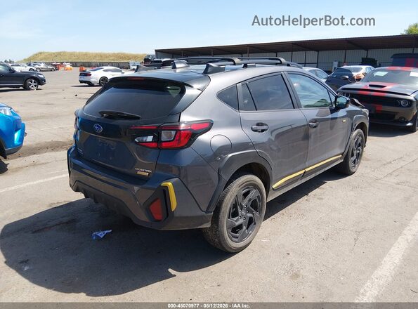 4S4GUHF64R3726058 2024 SUBARU CROSSTREK Gray Задня права чверть