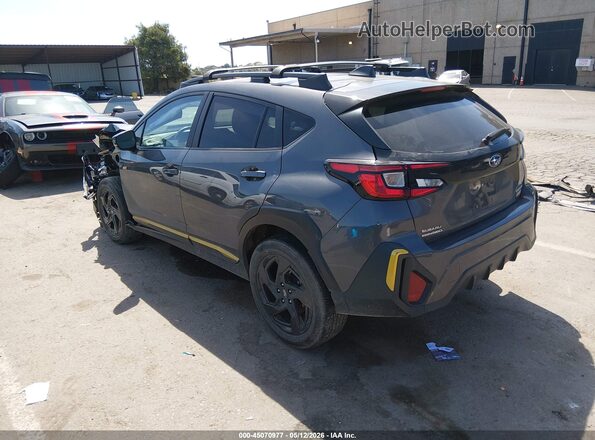 4S4GUHF64R3726058 2024 SUBARU CROSSTREK Gray Задня ліва чверть