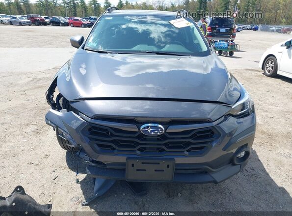 4S4GUHM61S3733025 2025 SUBARU CROSSTREK Gray Front view