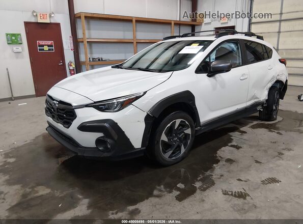 4S4GUHM62R3778744 2024 SUBARU CROSSTREK Белый Передняя левая четверть