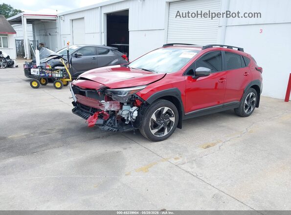 4S4GUHM64R3793570 2024 SUBARU CROSSTREK Maroon წინა მარცხენა ხედი სამი მეოთხედიდან