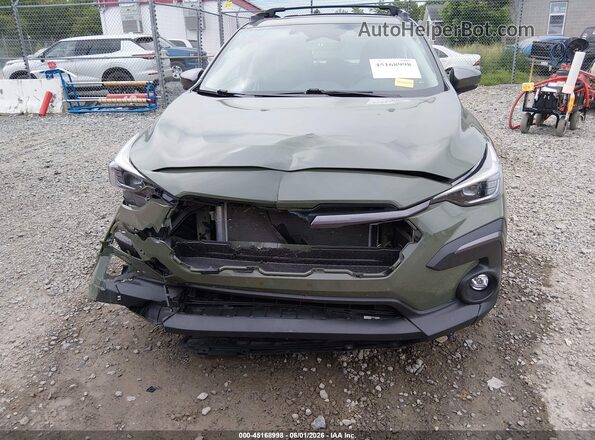 4S4GUHM67R3824794 2024 SUBARU CROSSTREK Green Դիմացի տեսք