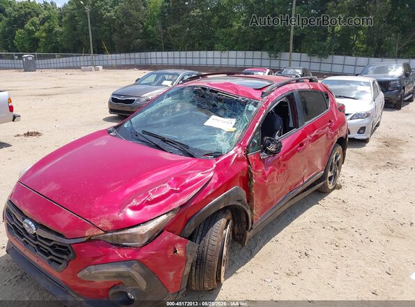 4S4GUHM68R3706673 2024 SUBARU CROSSTREK Red Դիմացի տեսք