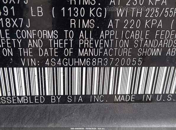 4S4GUHM68R3720055 2024 SUBARU CROSSTREK Gray Widok komory silnika