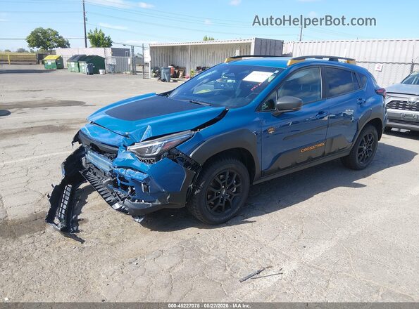 4S4GUHT60S3768690 2025 SUBARU CROSSTREK Blue Vista tres cuartos delantera izquierda