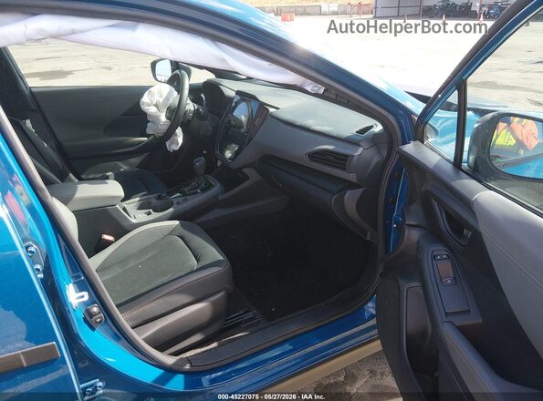4S4GUHT60S3768690 2025 SUBARU CROSSTREK Blue Vista interior delantera