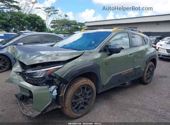 4S4GUHT69S3766744 2025 SUBARU CROSSTREK Green 