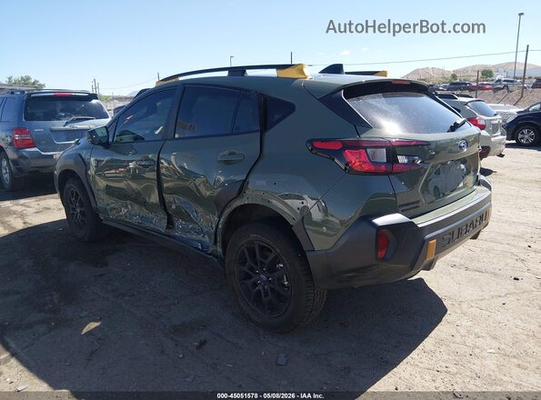4S4GUHU63R3776534 2024 SUBARU CROSSTREK Зеленый Задняя левая четверть